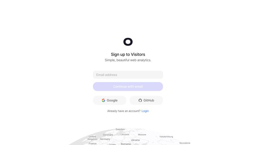 Visitors Signup ID