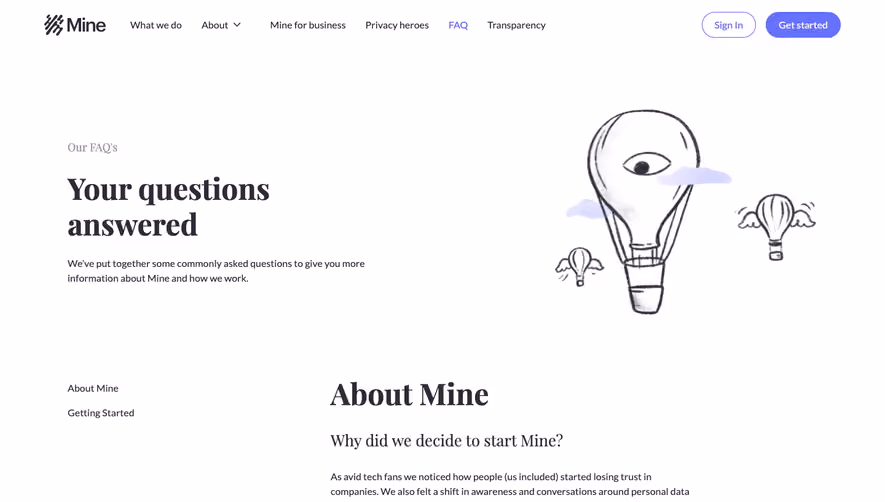Mine FAQ