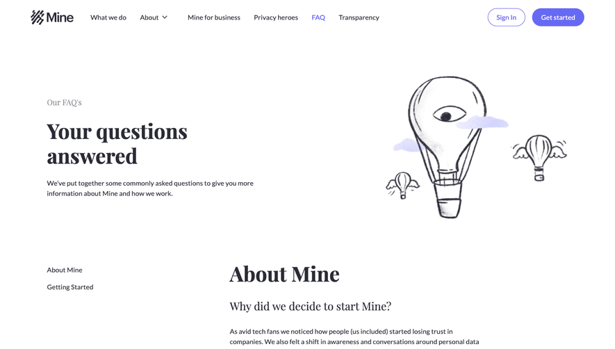 Mine FAQ