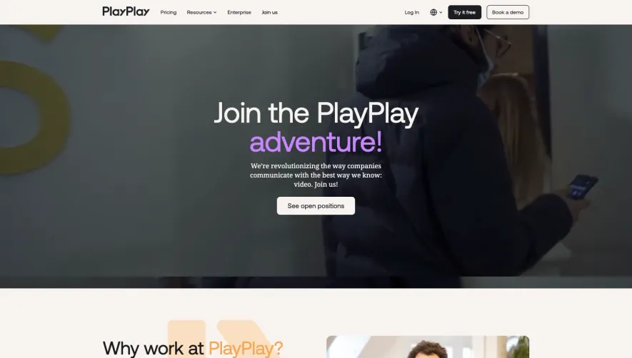 PlayPlay Careers Page