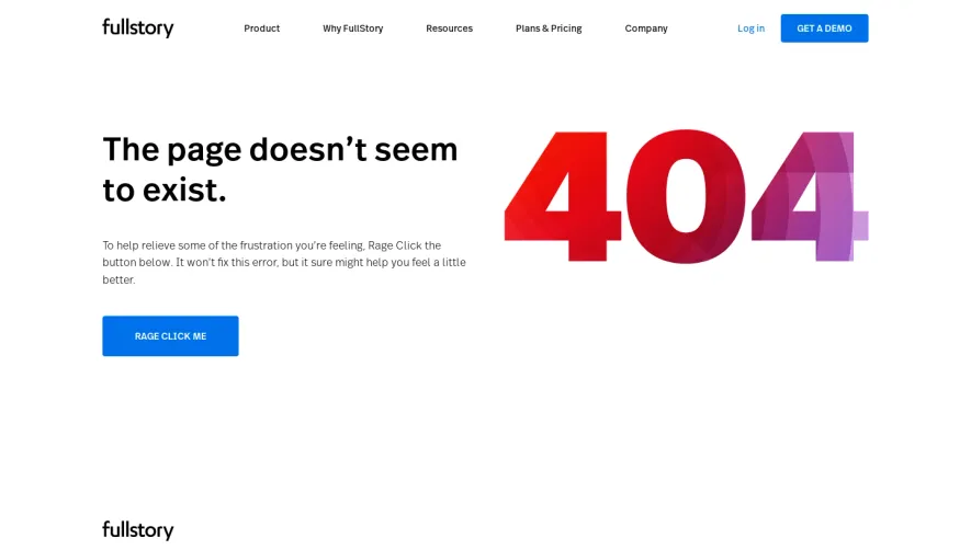 Fullstory 404 Page
