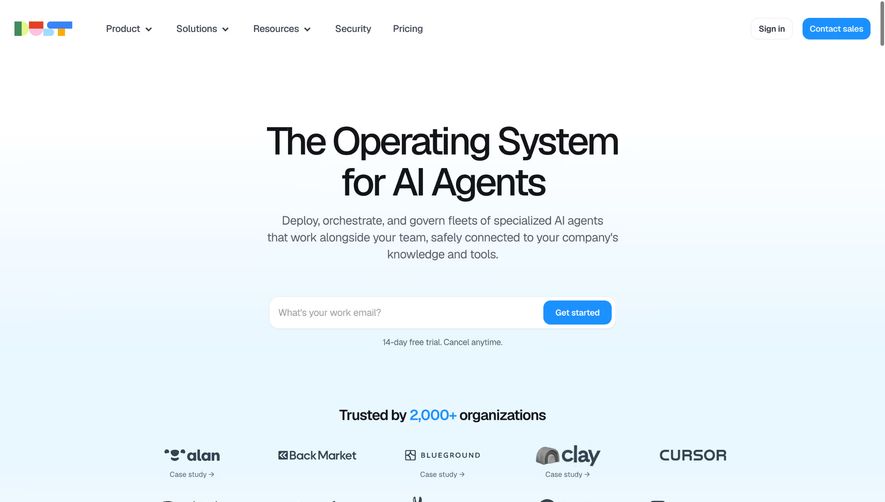 Dust Landing Page