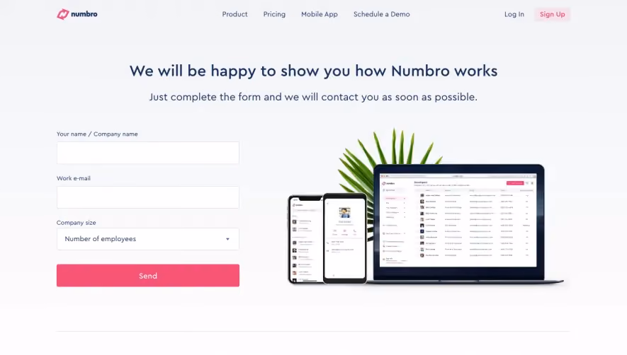 Numbro Demo Request