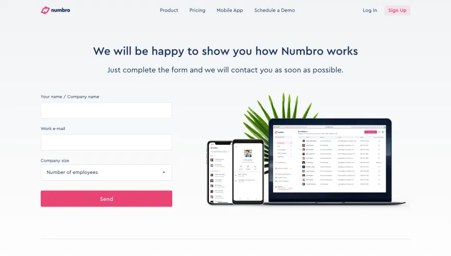 Numbro Demo Request