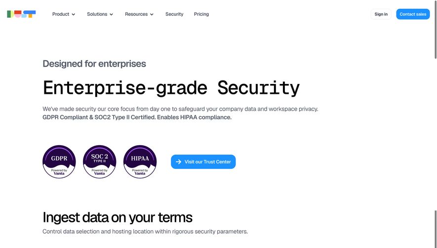 Dust Security Page