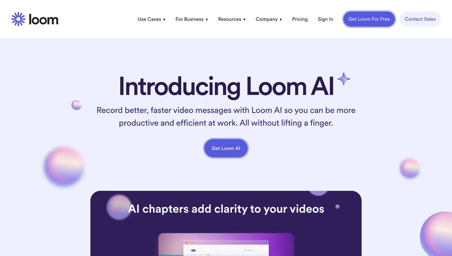 Loom AI Page