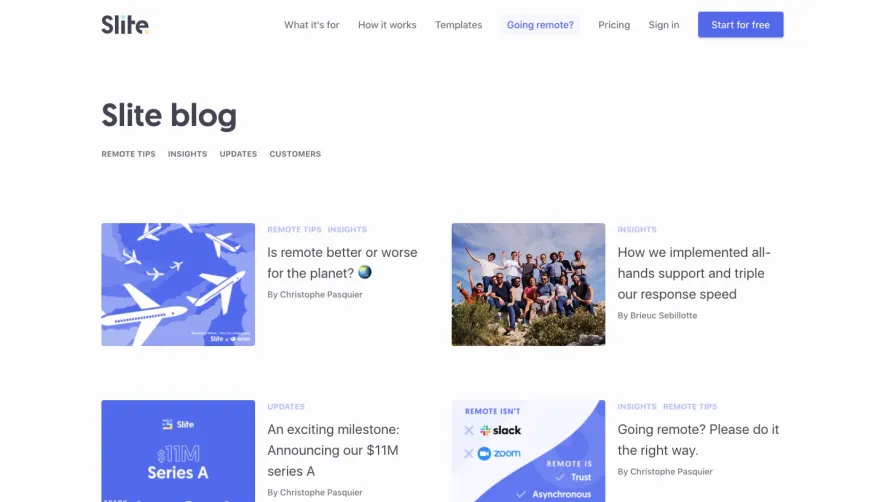 Slite Blog