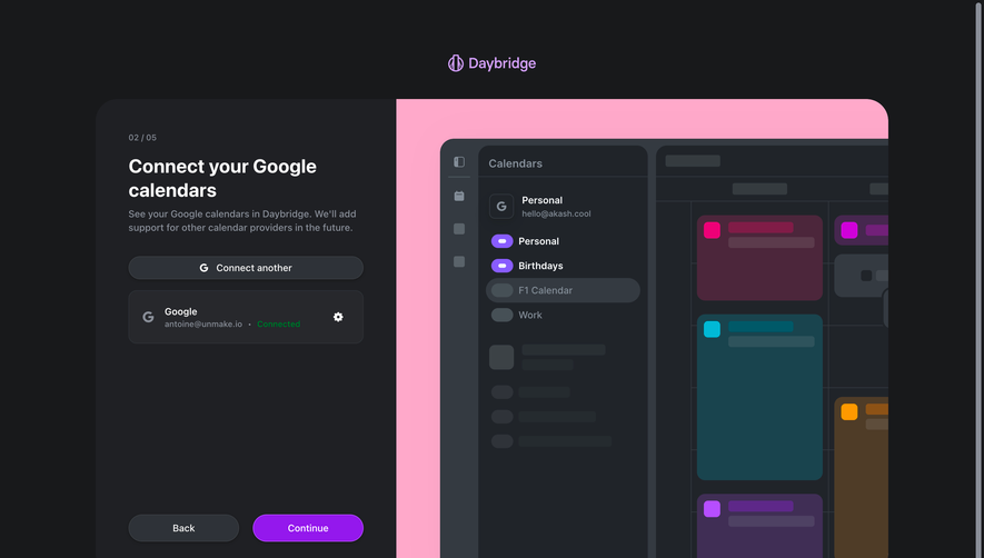 Daybridge User Onboarding
