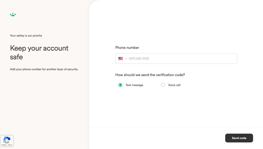 GoFundMe Multi-Factor Authentication Setup