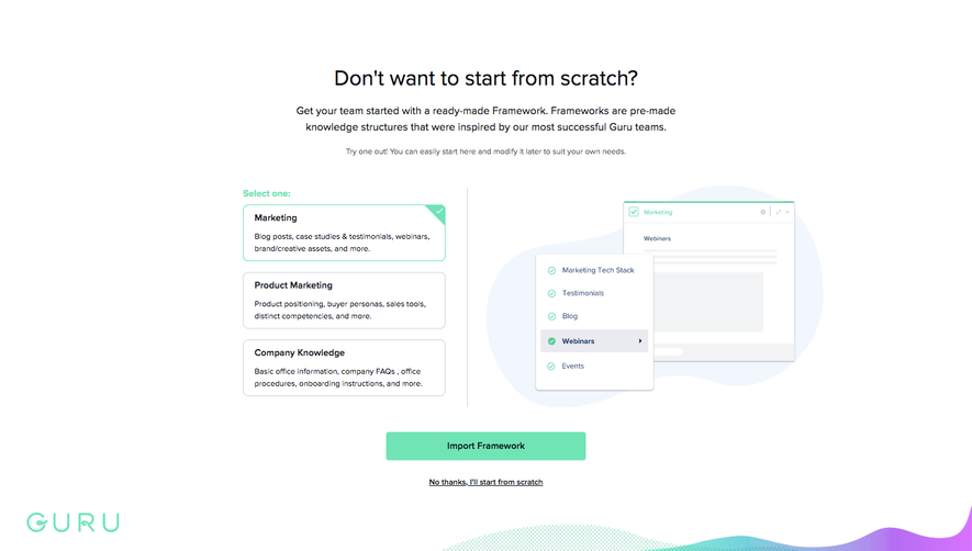 Guru Sign Up Flow