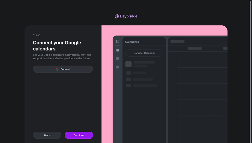 Daybridge User Onboarding