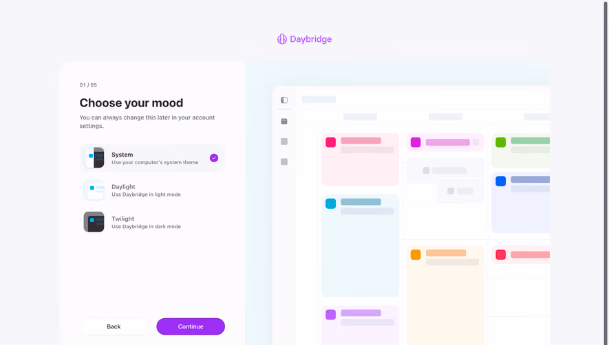 Daybridge User Onboarding