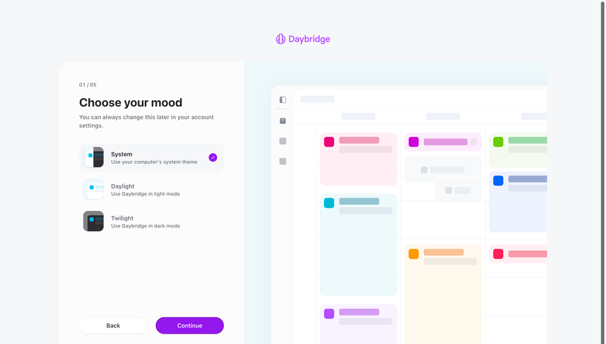 Daybridge User Onboarding