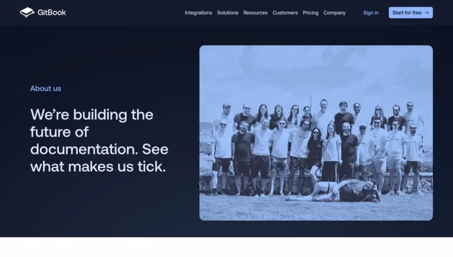 GitBook About Page
