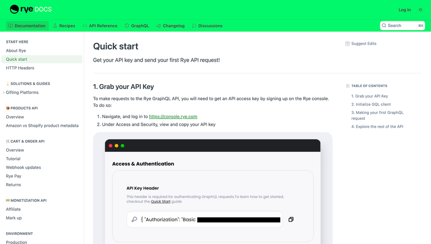 Rye Documentation
