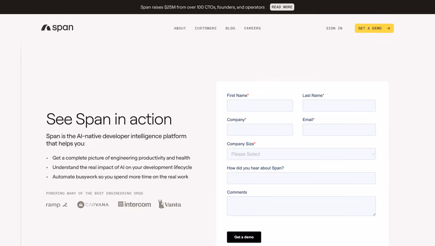 Span Demo Request