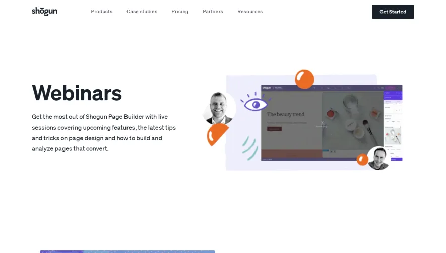 Shogun Webinars Page