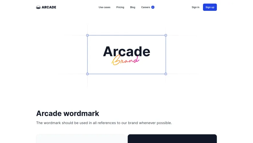 Arcade Brand Guidelines