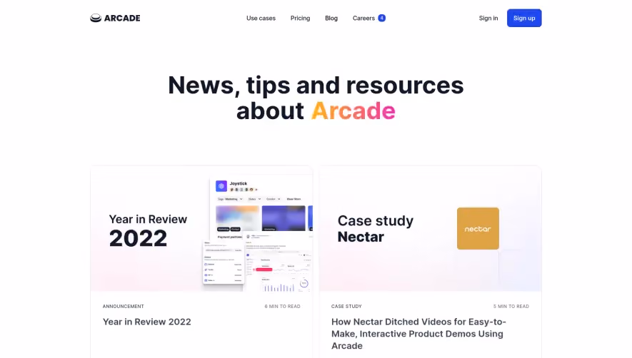 Arcade Blog Feed