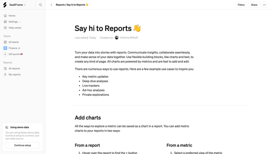 Steep Report