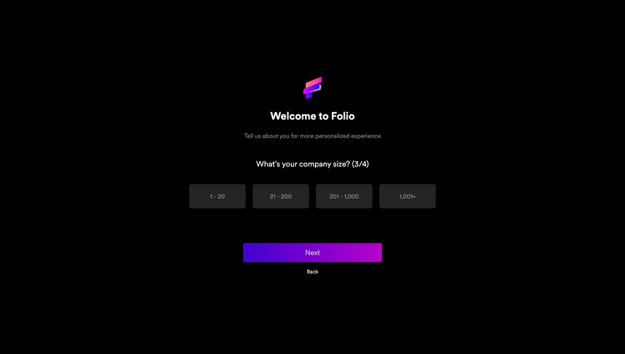 Folio Account Setup