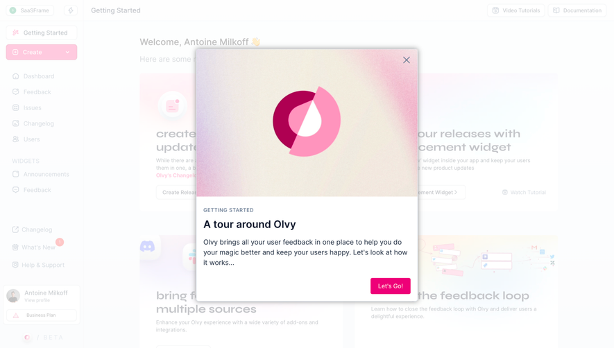 Olvy Product Tour