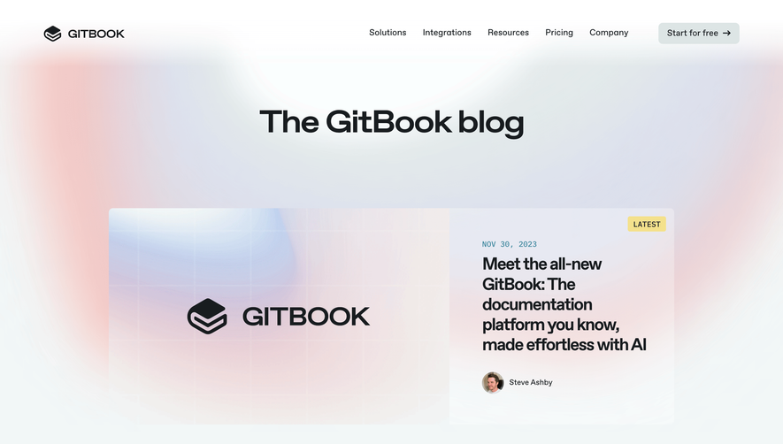 GitBook Blog Feed