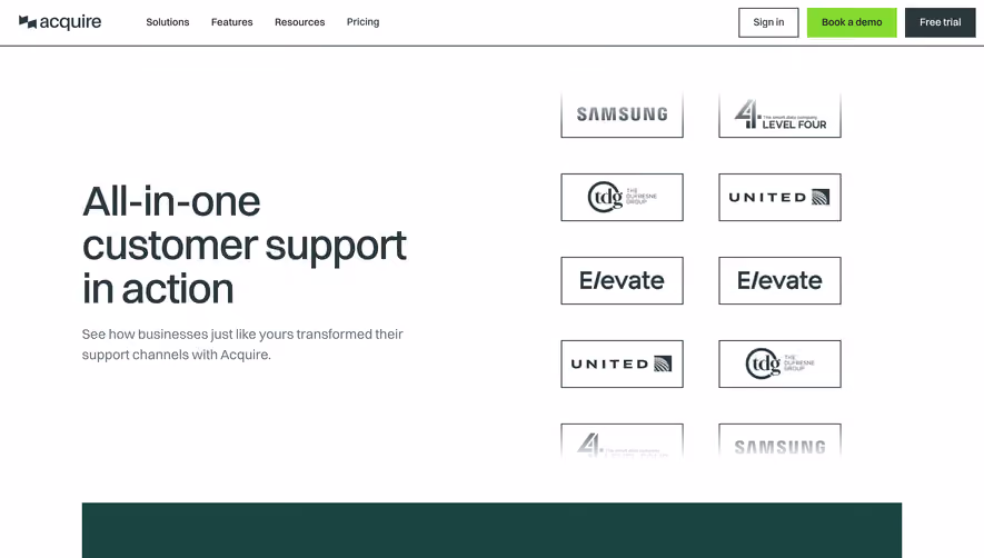 Acquire Customers Page