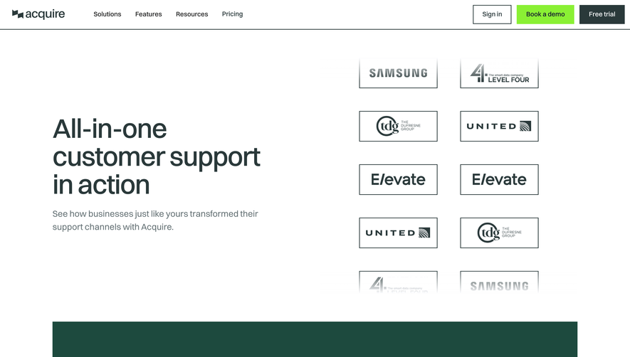 Acquire Customers Page