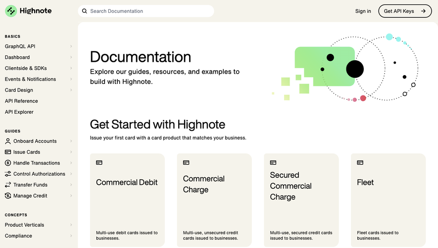 Highnote Documentation