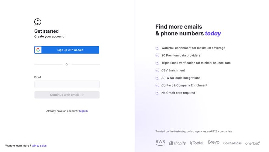 FullEnrich Signup