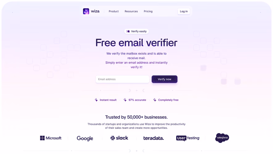 Wiza Free Email Verifier