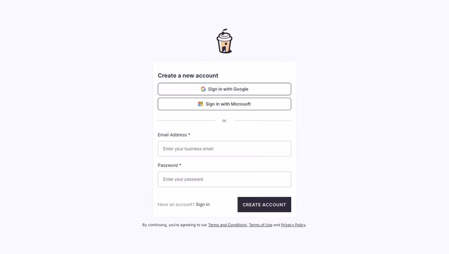 Café Signup