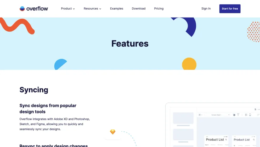 Overflow Features Page