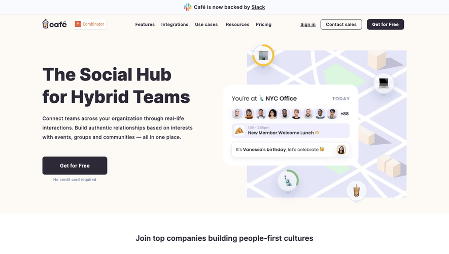 Café Landing Page