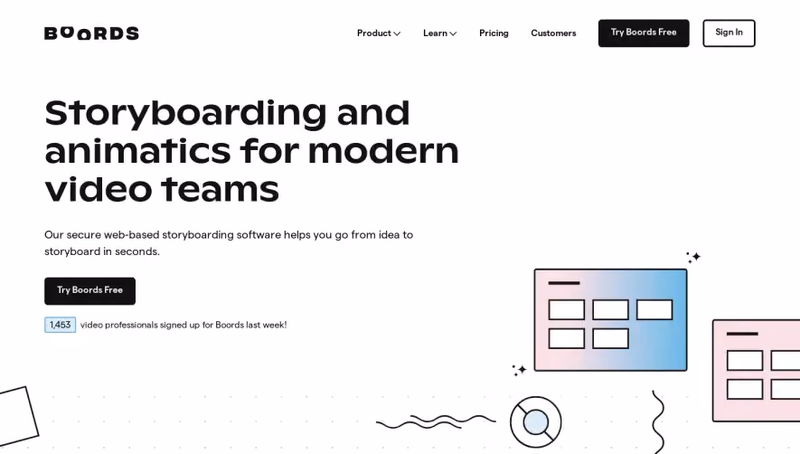 Boords Landing Page