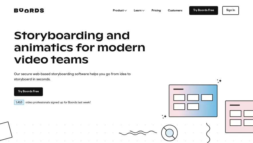 Boords Landing Page