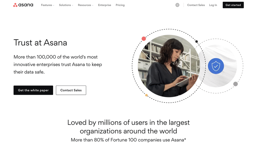 Asana Security Page