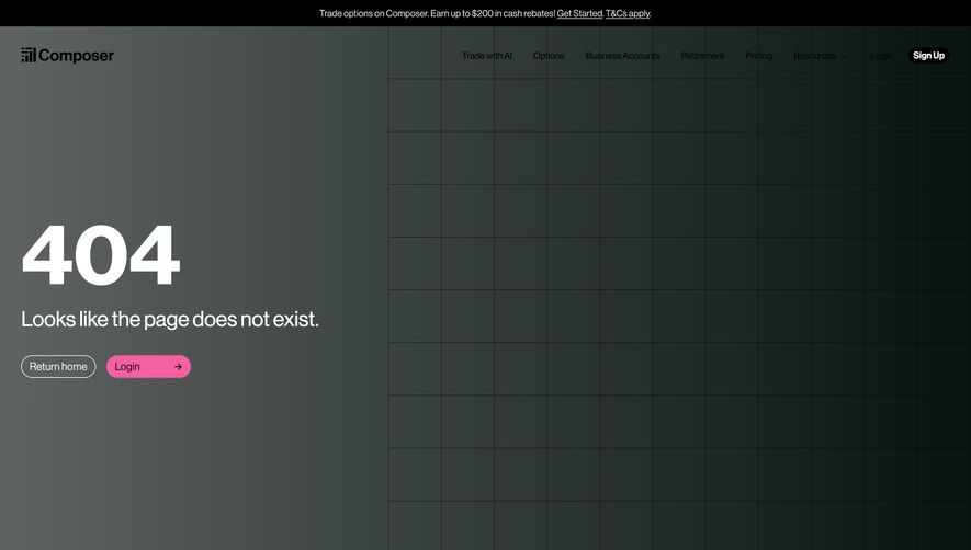 Composer 404 Page