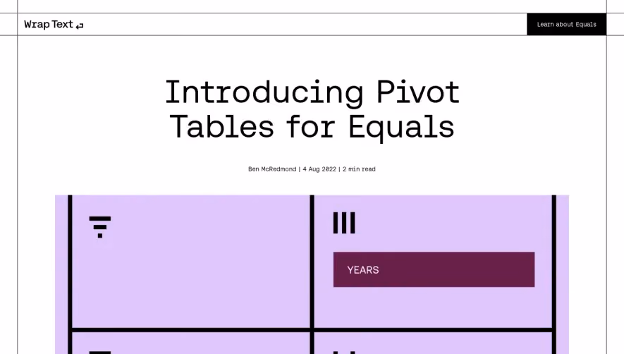 Equals Blog Post
