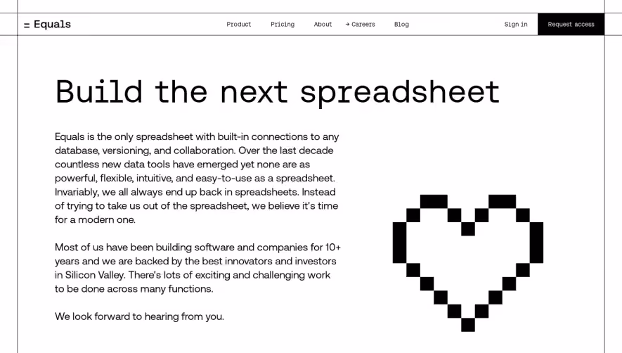 Equals Careers Page