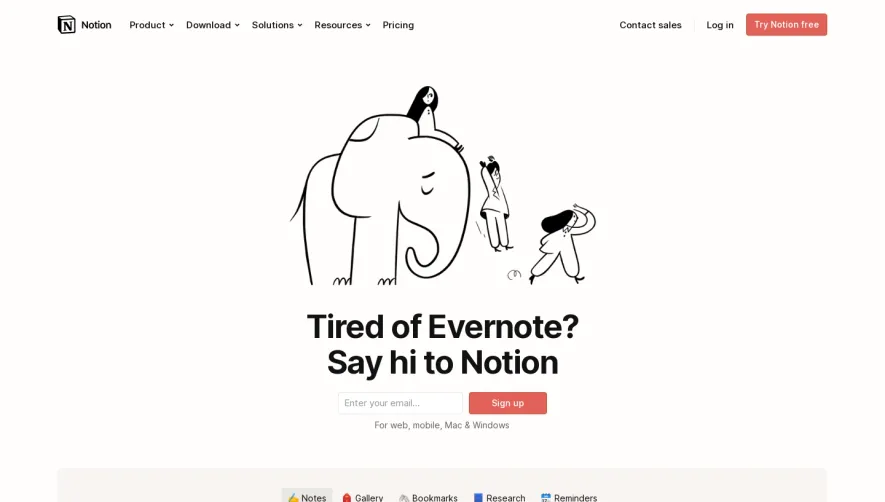 Notion Comparison Page