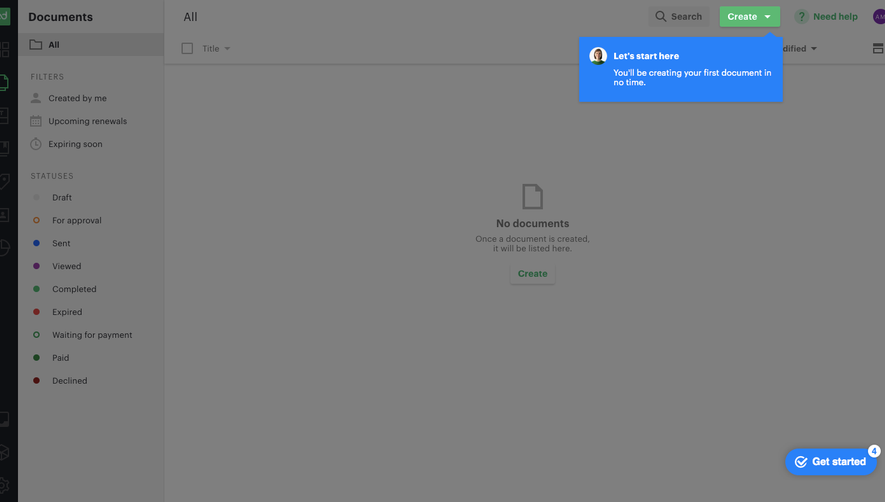 PandaDoc User Onboarding