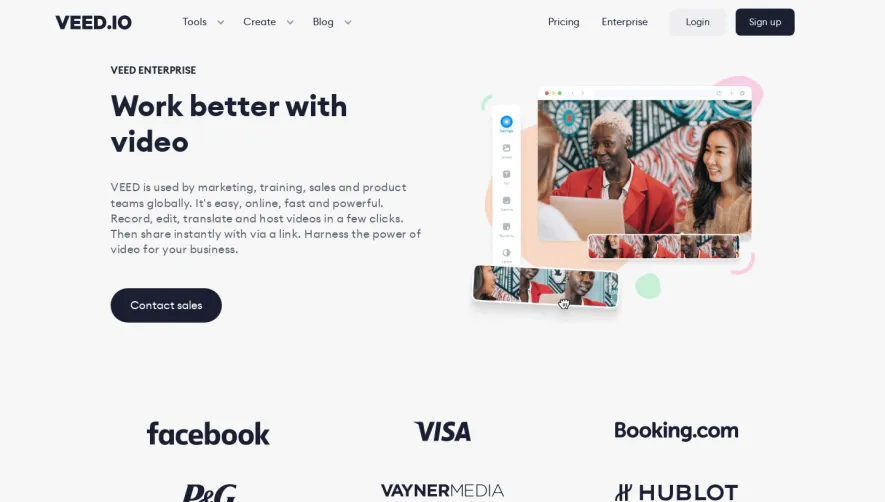 Veed Enterprise Page