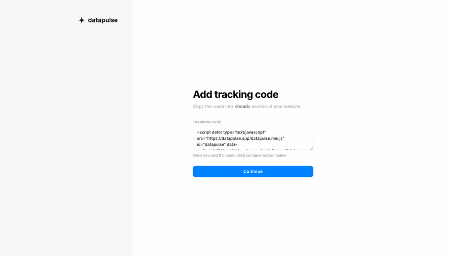 DataPulse Account Setup