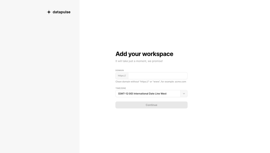 DataPulse Account Setup