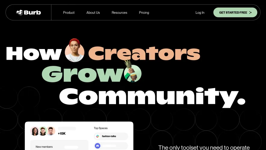 Burb Landing Page