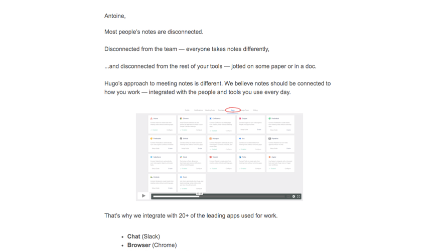 Hugo Onboarding Emails