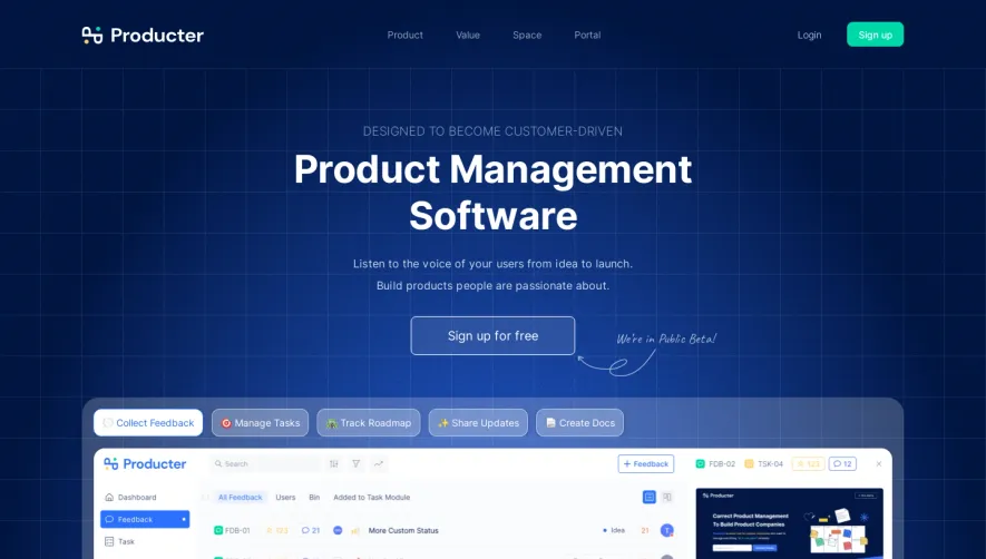 Producter Landing Page