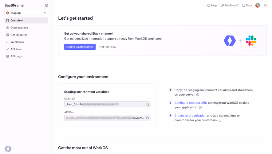 WorkOS Dashboard